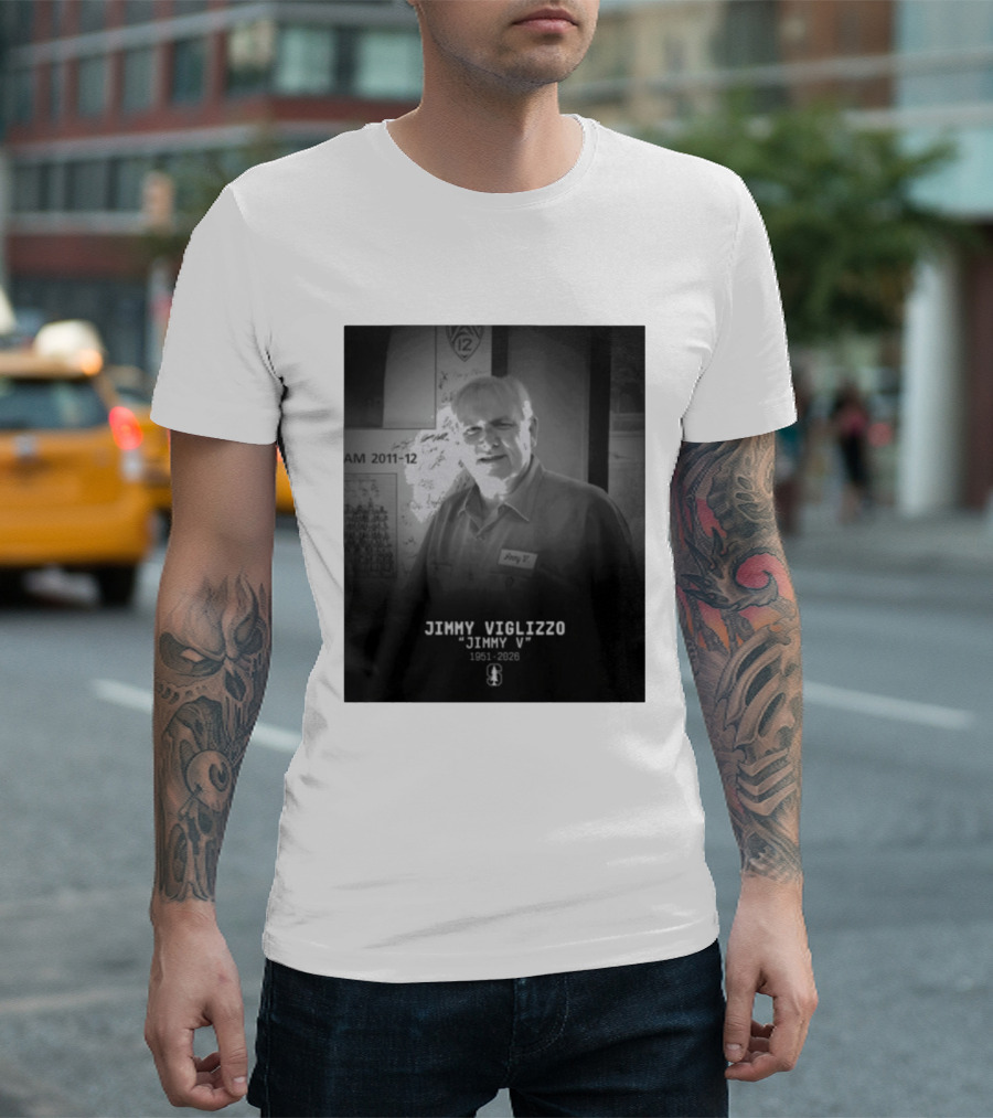 Jimmy Viglizzo "Jimmy V" 1951 2026 Commemoration Stanford Connection T-Shirt