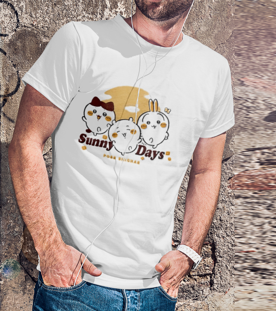 Sunny Days Pose Shichae Cartoon Characters Trio T-Shirt