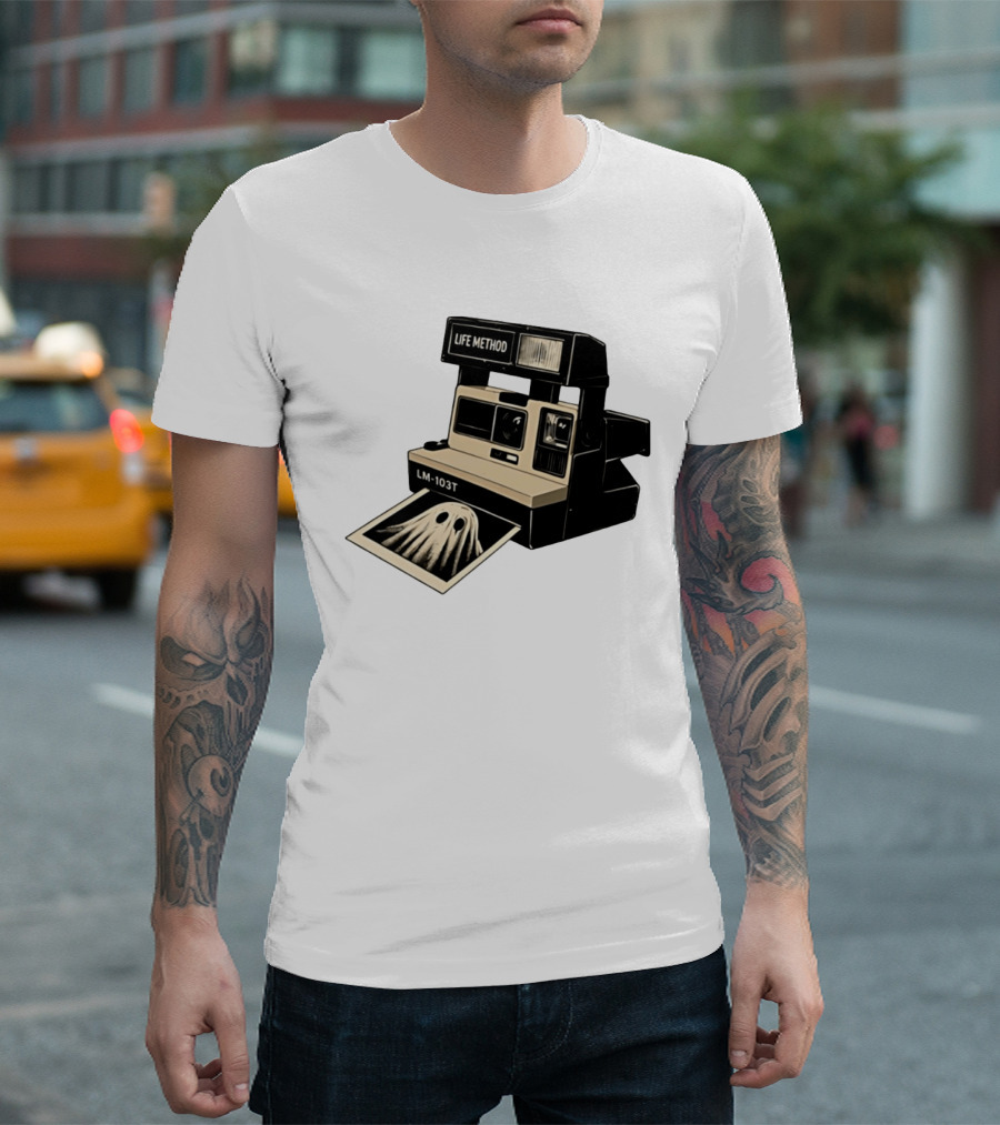 Life Method LM103T Ghost Polaroid Camera Instant Photography Film T-Shirt