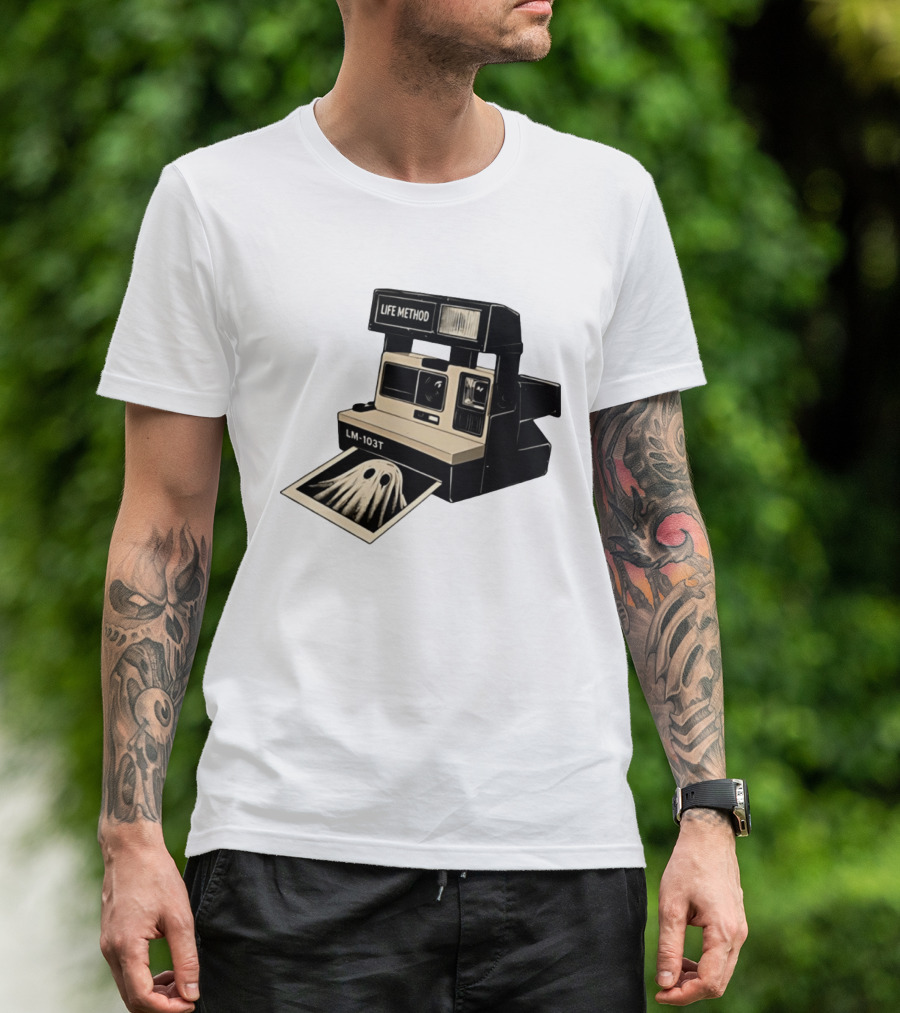 Life Method LM103T Ghost Polaroid Camera Instant Photography Film T-Shirt