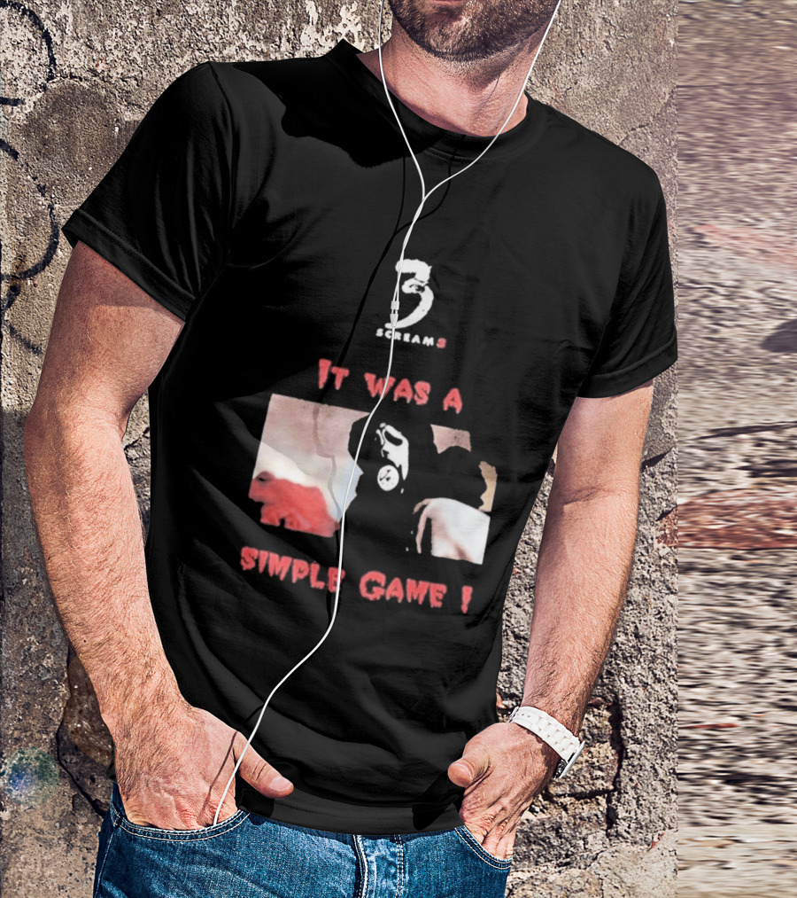 2026 Scream 3 It Was A Simple Game Retro Horror Movie Scene T-Shirt