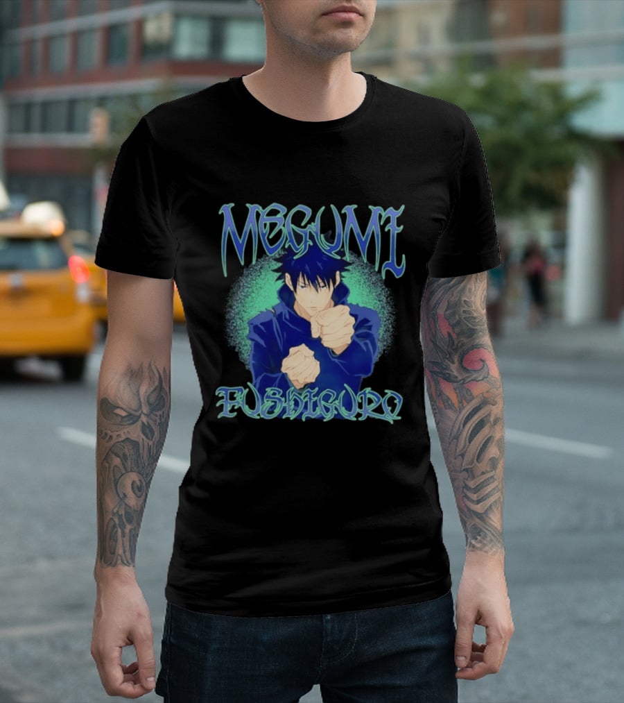 Megumi Fushiguro Action JJK Anime T-Shirt