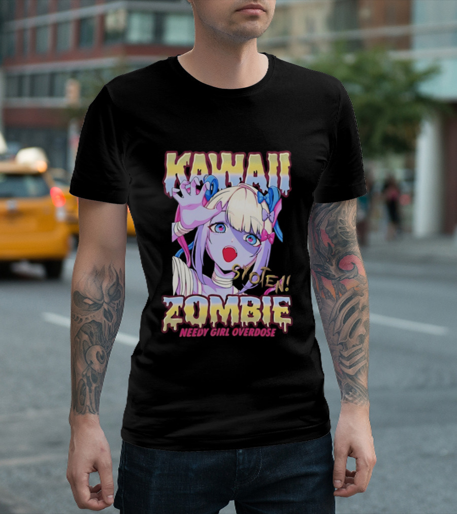 Kangel Needy Girl Overdose Kawaii Syoten Zombie Anime T-Shirt