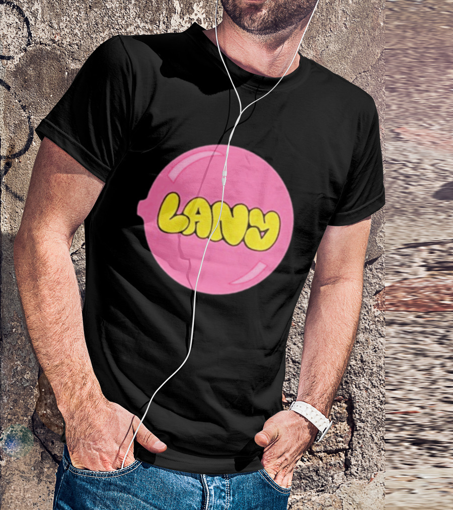LANY Stuck On You Pink Yellow Bubble T-Shirt