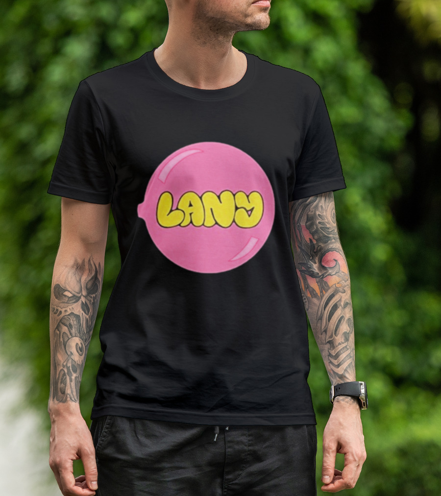 LANY Stuck On You Pink Yellow Bubble T-Shirt