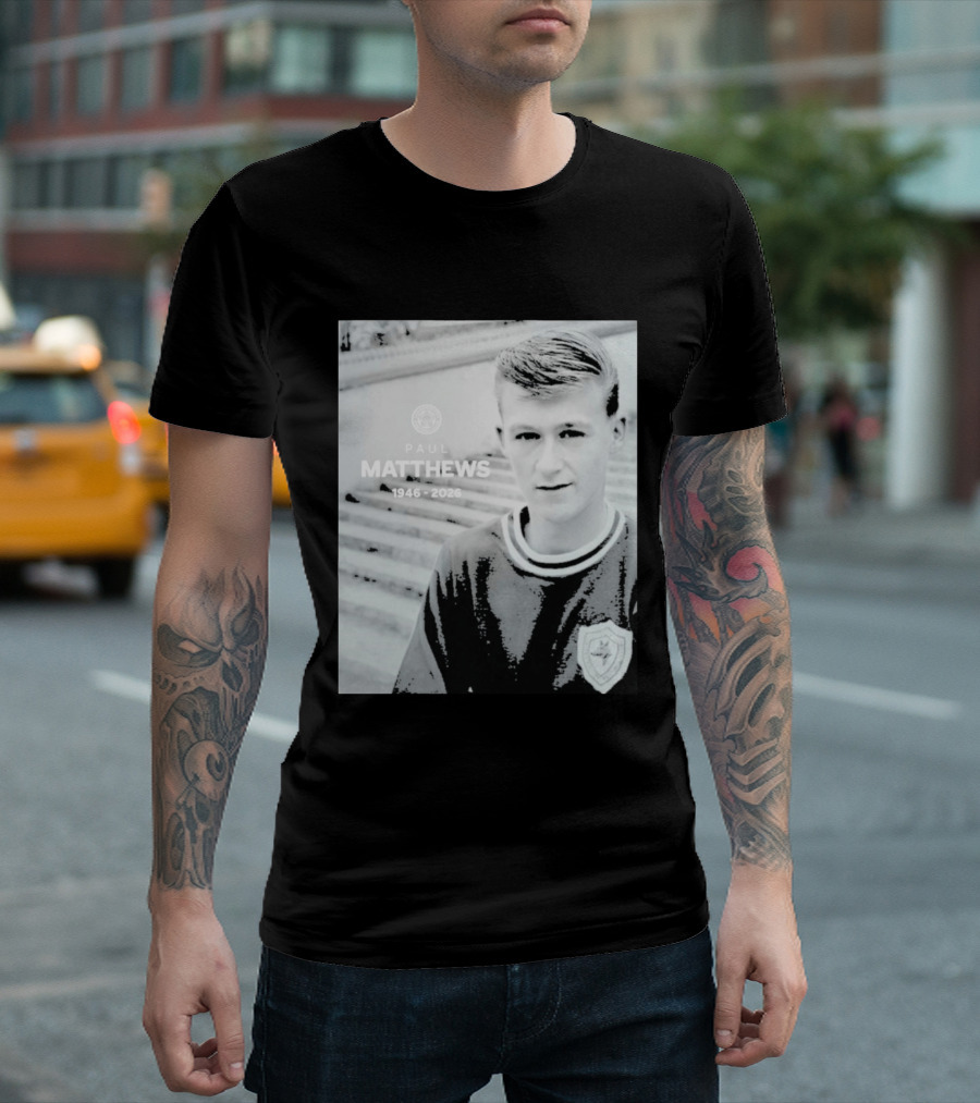Paul Matthews 1946 2026 Memoriam Soccer Emblem Rugby T-Shirt