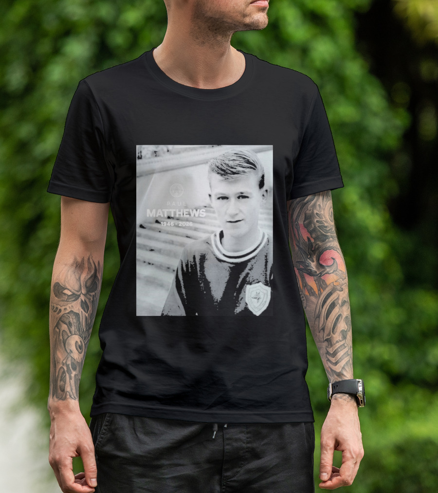 Paul Matthews 1946 2026 Memoriam Soccer Emblem Rugby T-Shirt