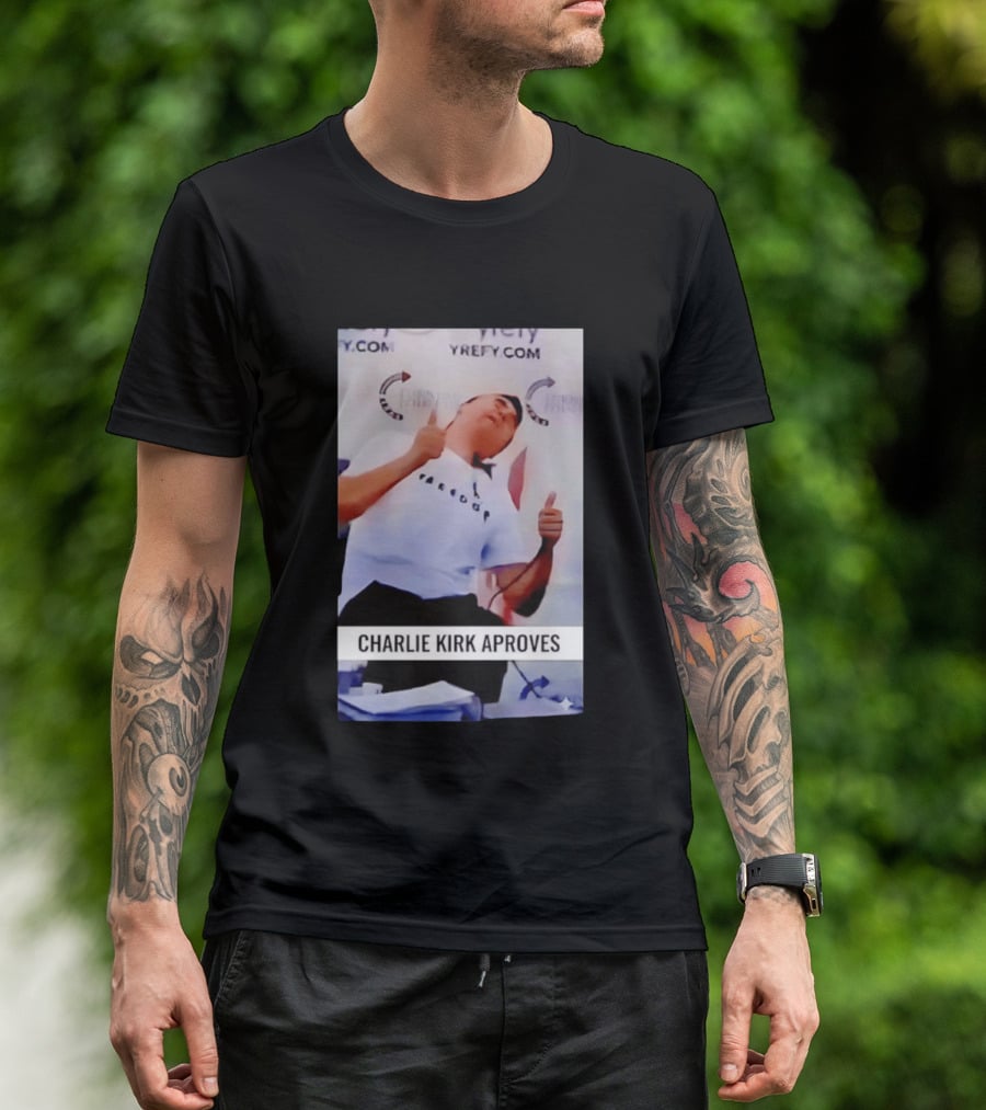 Charlie Kirk Freedom Turning Point USA Parody Approves T-Shirt