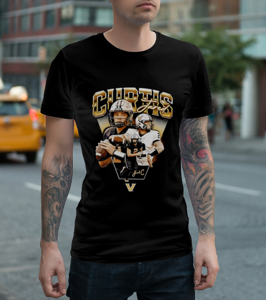 Curtis Jared Vanderbilt Commodores NCAA Football Star Quarterback T-Shirt