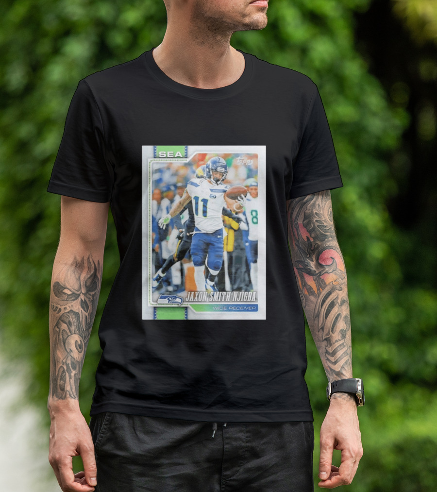 Jaxon Smith Njigba Seattle Seahawks Wide Receiver 2026 Topps Football Card T-Shirt