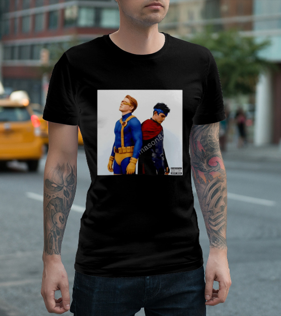 Cyclops And Wiccan Heartstopper X Men Comic Collaboration T-Shirt