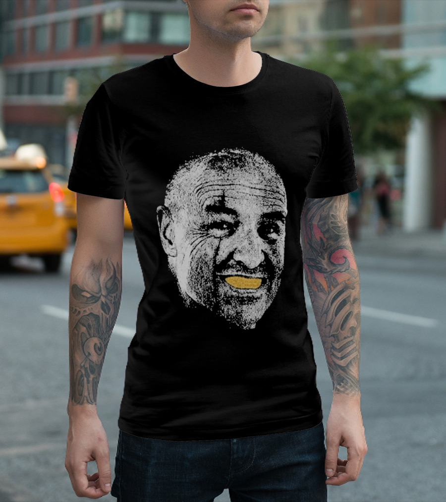 John Locke Lost TV Show Orange Peel Smile Face T-Shirt