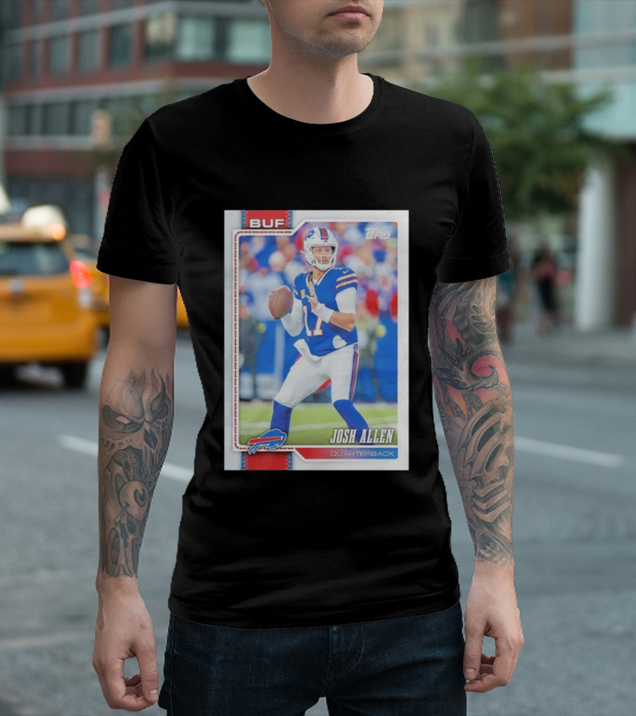 Buffalo Bills Josh Allen Quarterback Topps 2026 T-Shirt