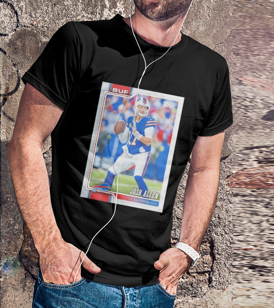 Buffalo Bills Josh Allen Quarterback Topps 2026 T-Shirt