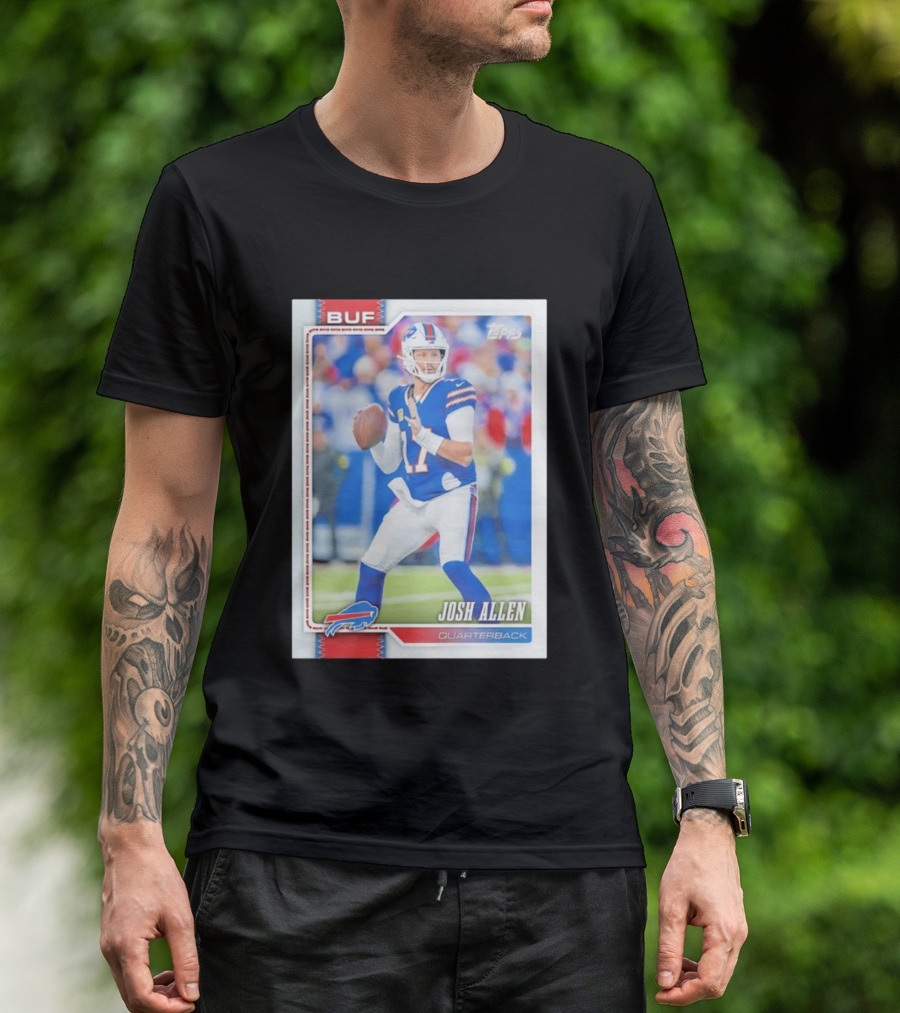 Buffalo Bills Josh Allen Quarterback Topps 2026 T-Shirt
