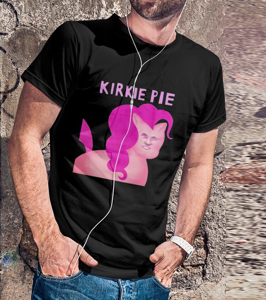 Kirkie Pie Pink Pony Cartoon Face T-Shirt