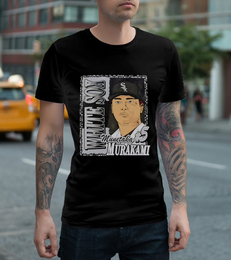 Munetaka Murakami #5 White Sox Baseball T-Shirt