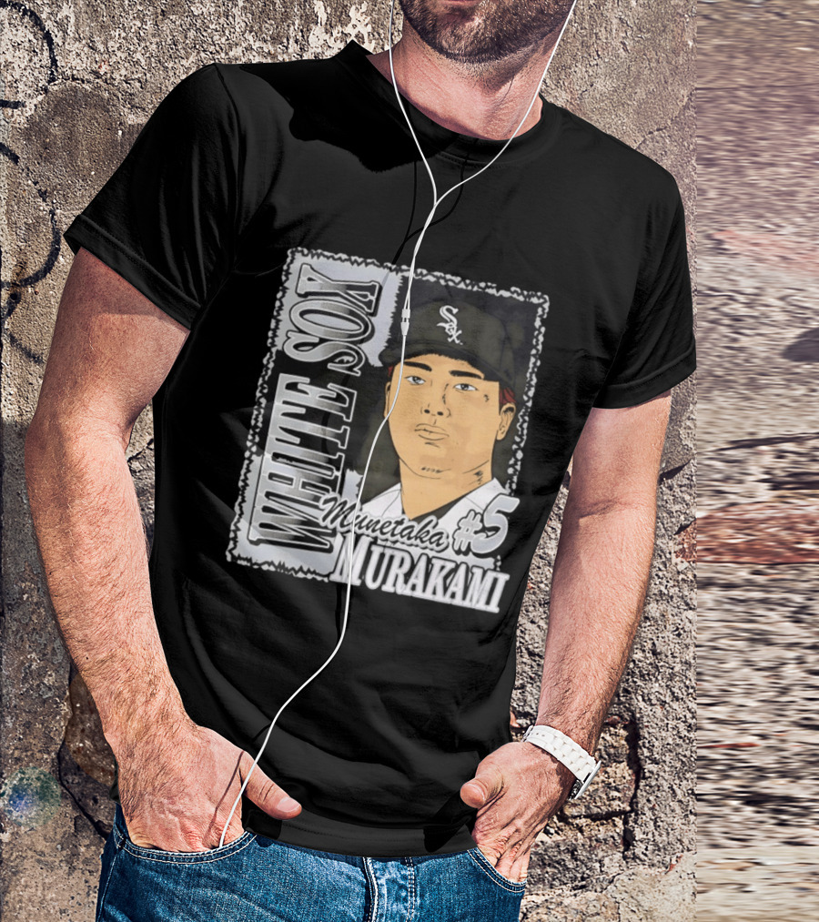 Munetaka Murakami #5 White Sox Baseball T-Shirt