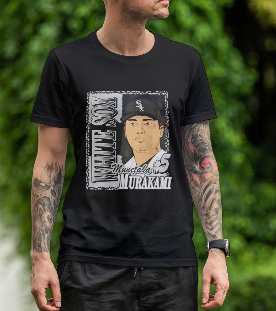 Munetaka Murakami #5 White Sox Baseball T-Shirt