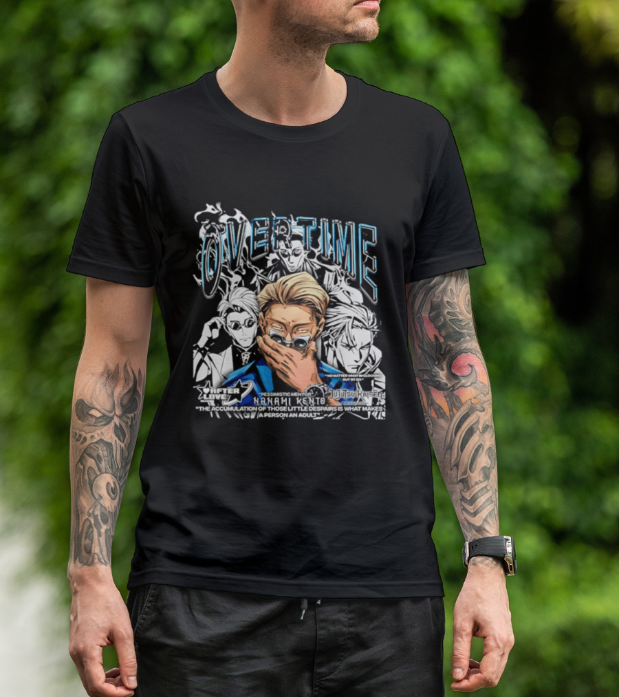 Nanami Kento Overtime Jujutsu Kaisen Anime Mentor T-Shirt