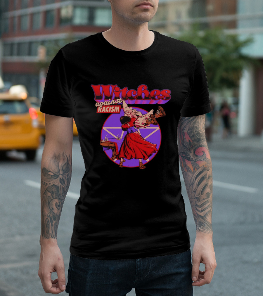 Witches Against Racism Witchcraft Symbolism Empowerment T-Shirt