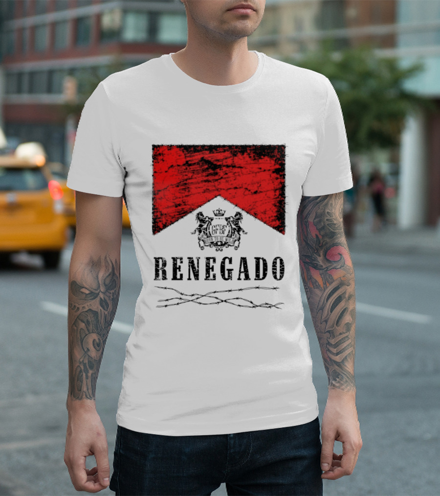 Renegado Born To Be Wild Red Crest Gothic T-Shirt