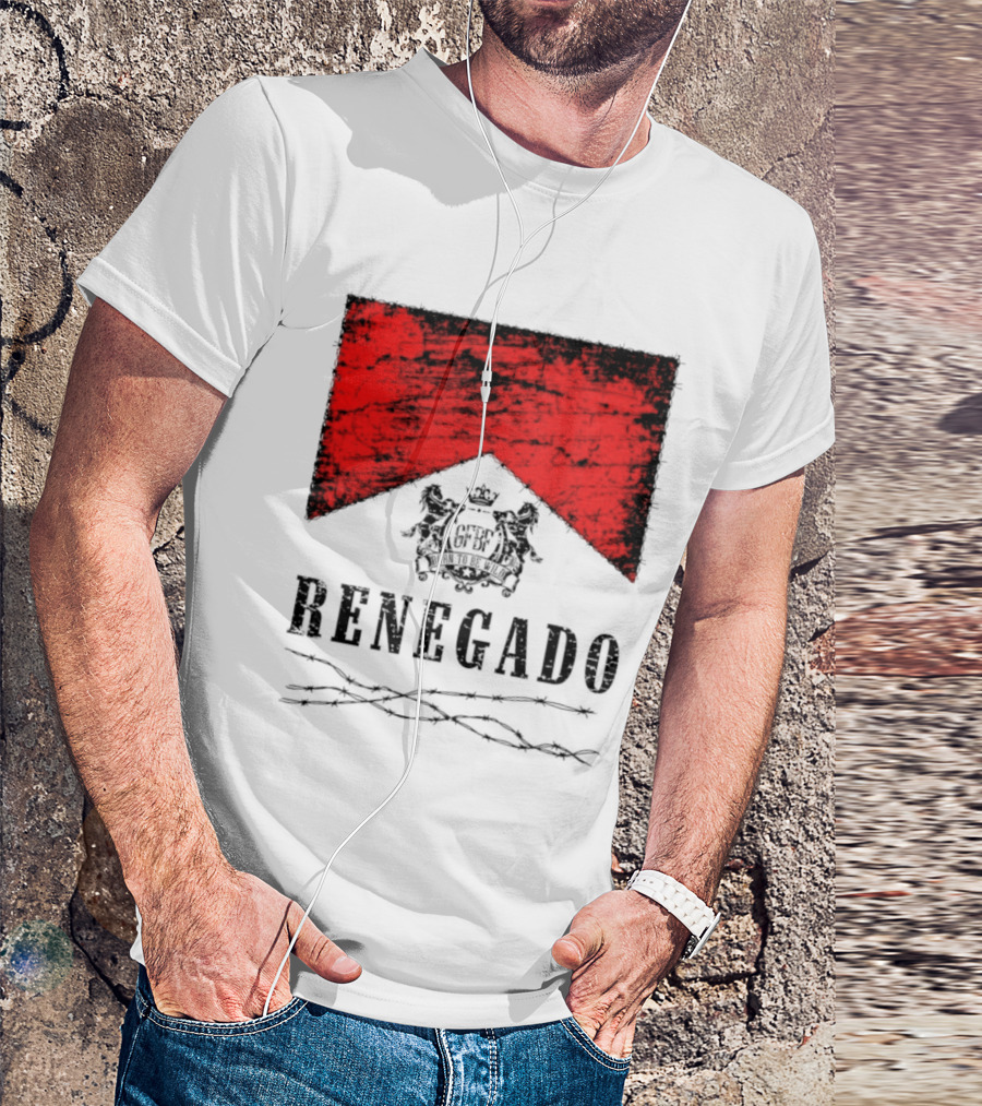 Renegado Born To Be Wild Red Crest Gothic T-Shirt