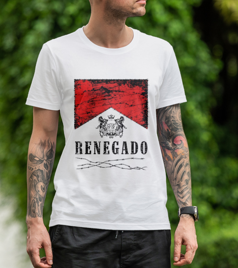 Renegado Born To Be Wild Red Crest Gothic T-Shirt