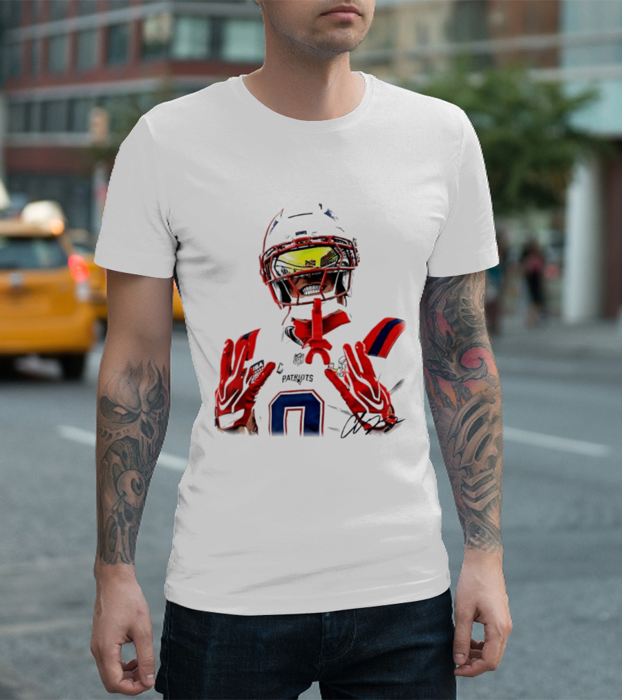 New England Patriots Christian Gonzalez Gonzo Player Number 6 T-Shirt