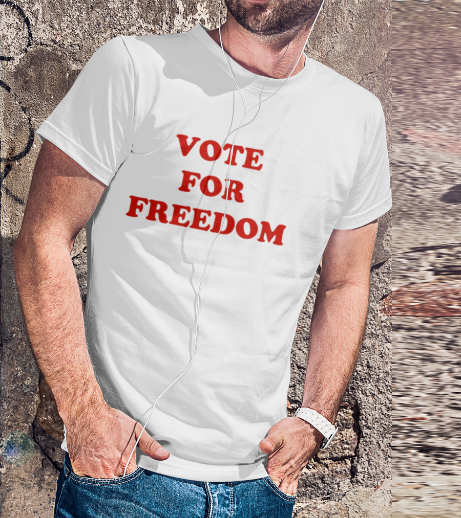 Vote For Freedom Red T-Shirt
