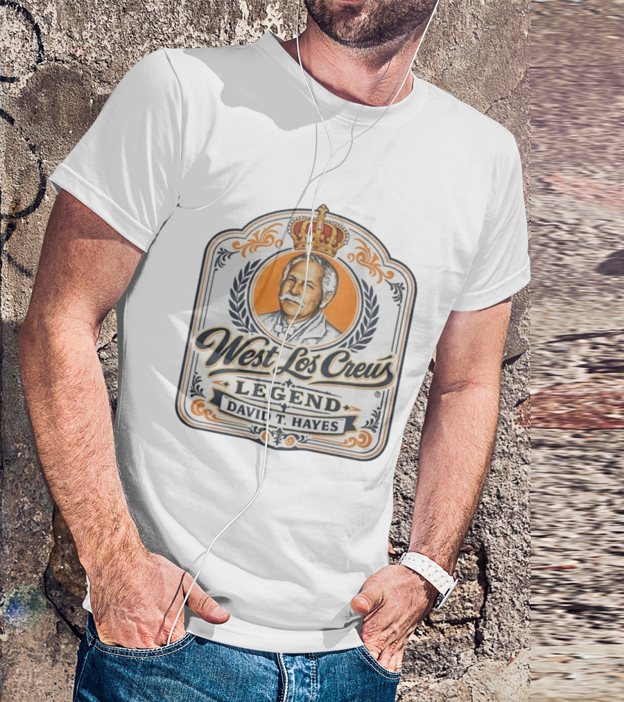 West Lot Crew Legend David Hayes Crown T-Shirt