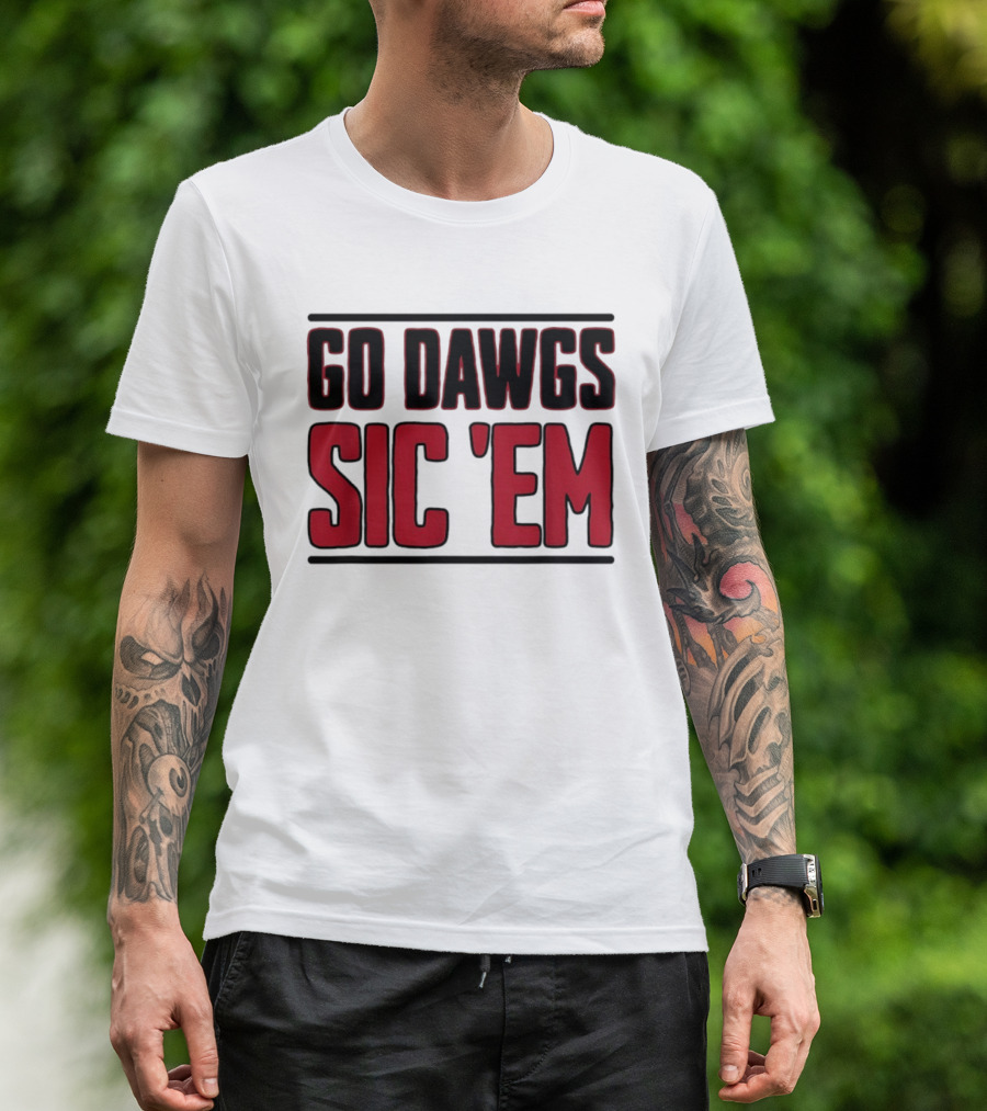 Georgia Bulldogs Go Dawgs Sic Em T-Shirt