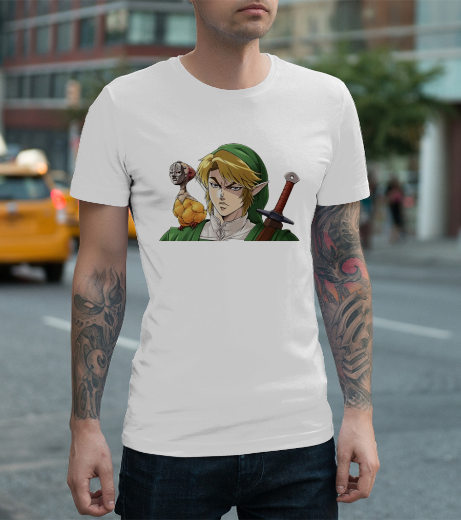 Link Dio Brando Fusion With Cucco JoJo References T-Shirt