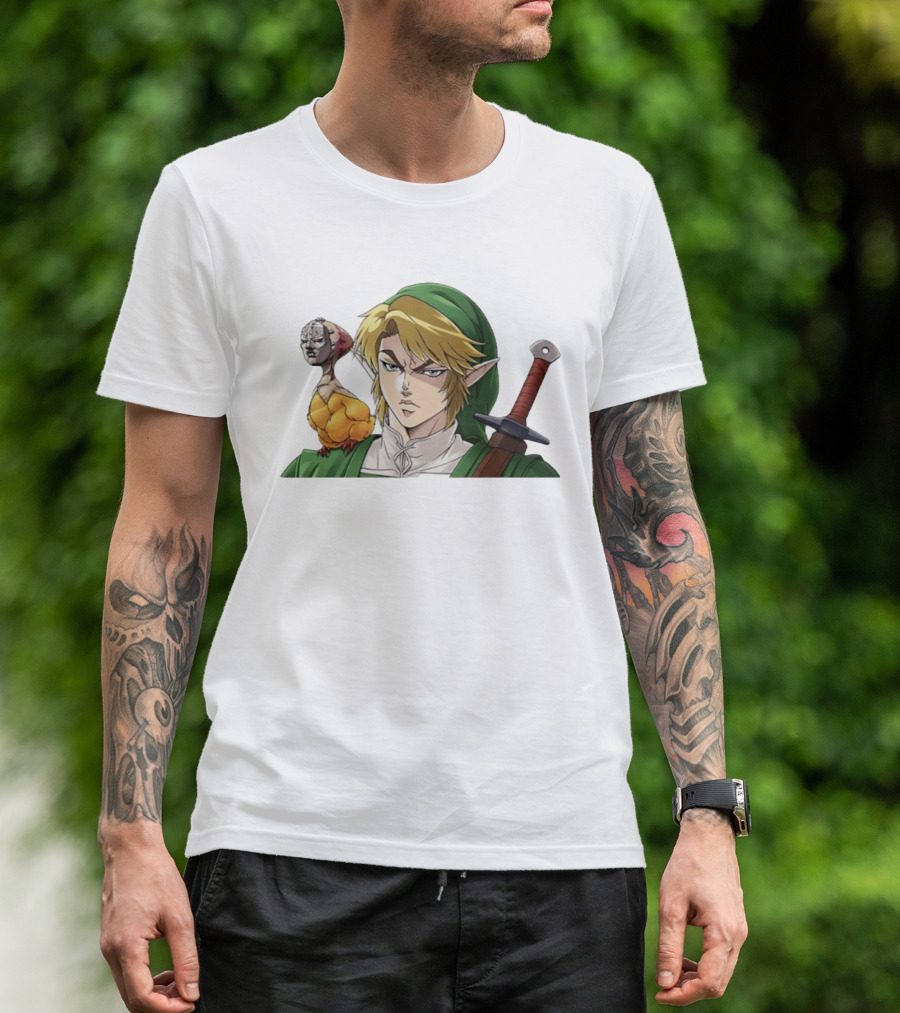 Link Dio Brando Fusion With Cucco JoJo References T-Shirt