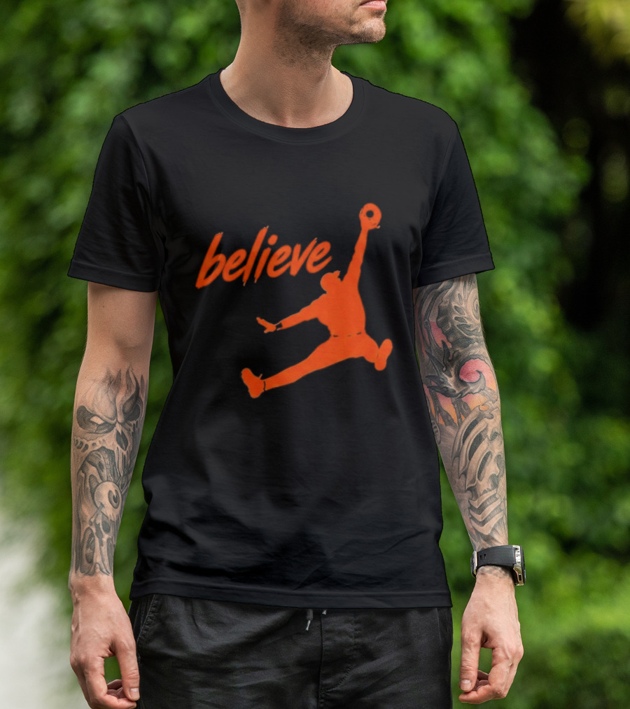 Believe Orioles Air Cowser Jump T-Shirt