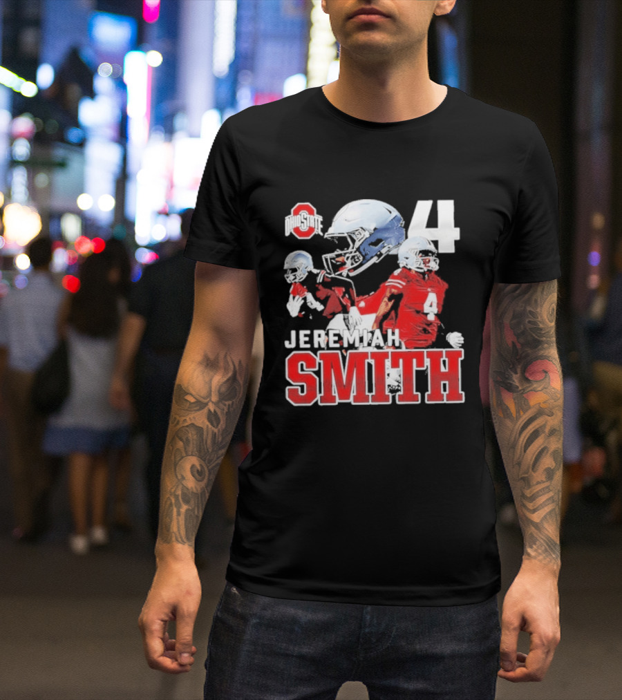 Ohio State Buckeyes NCAA Football Jeremiah Smith Number 4 T-Shirt