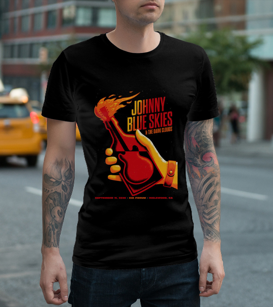 Johnny Blue Skies Inglewood CA 2026 The Dark Shadows Live At Kia Forum September 11 T-Shirt