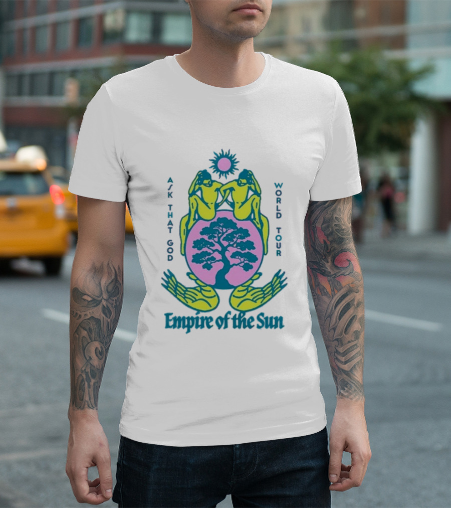 Empire Of The Sun Ask That God Hand World Tour Tree T-Shirt
