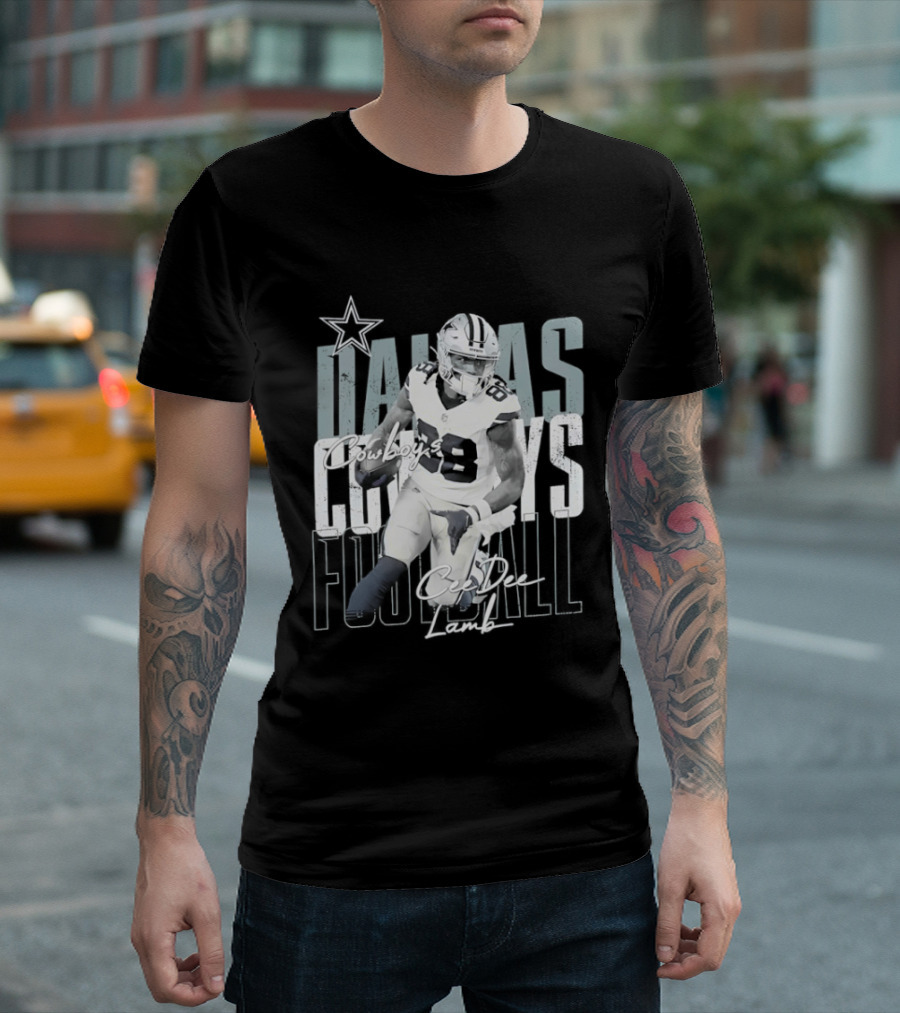 Dallas Cowboys Football CeeDee Lamb Legendary Player Card T-Shirt
