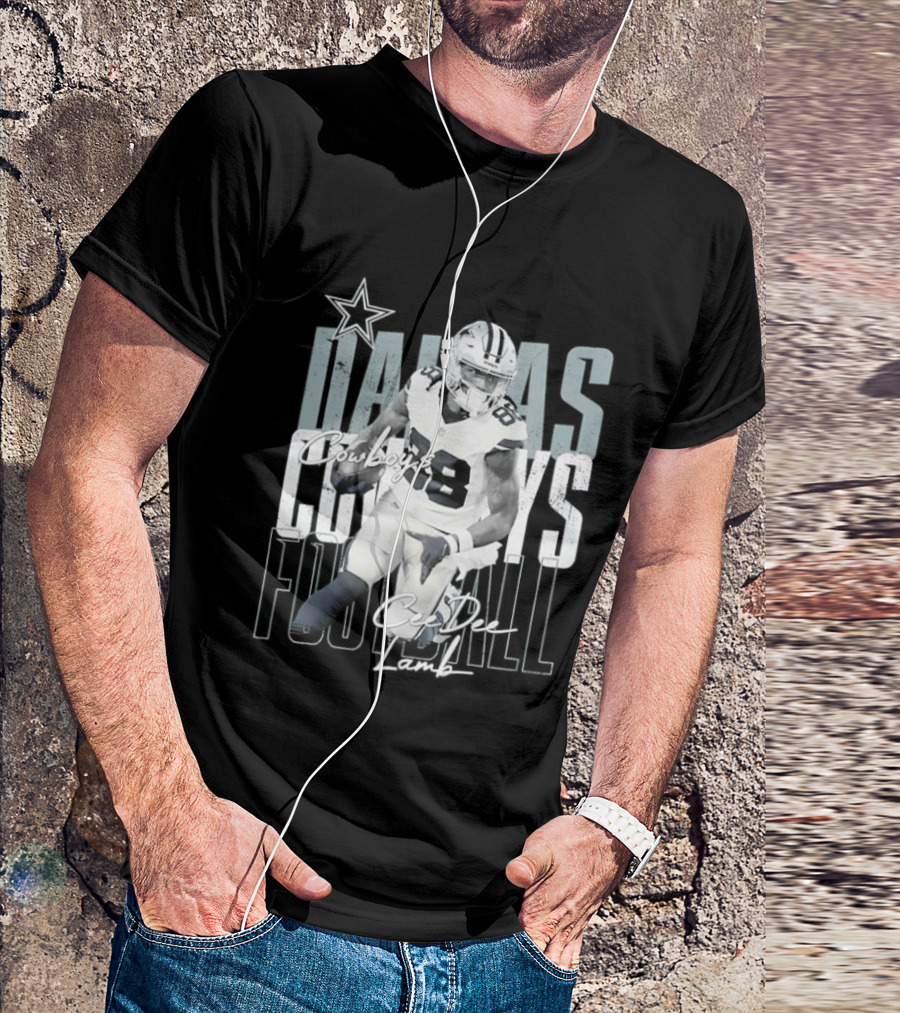 Dallas Cowboys Football CeeDee Lamb Legendary Player Card T-Shirt