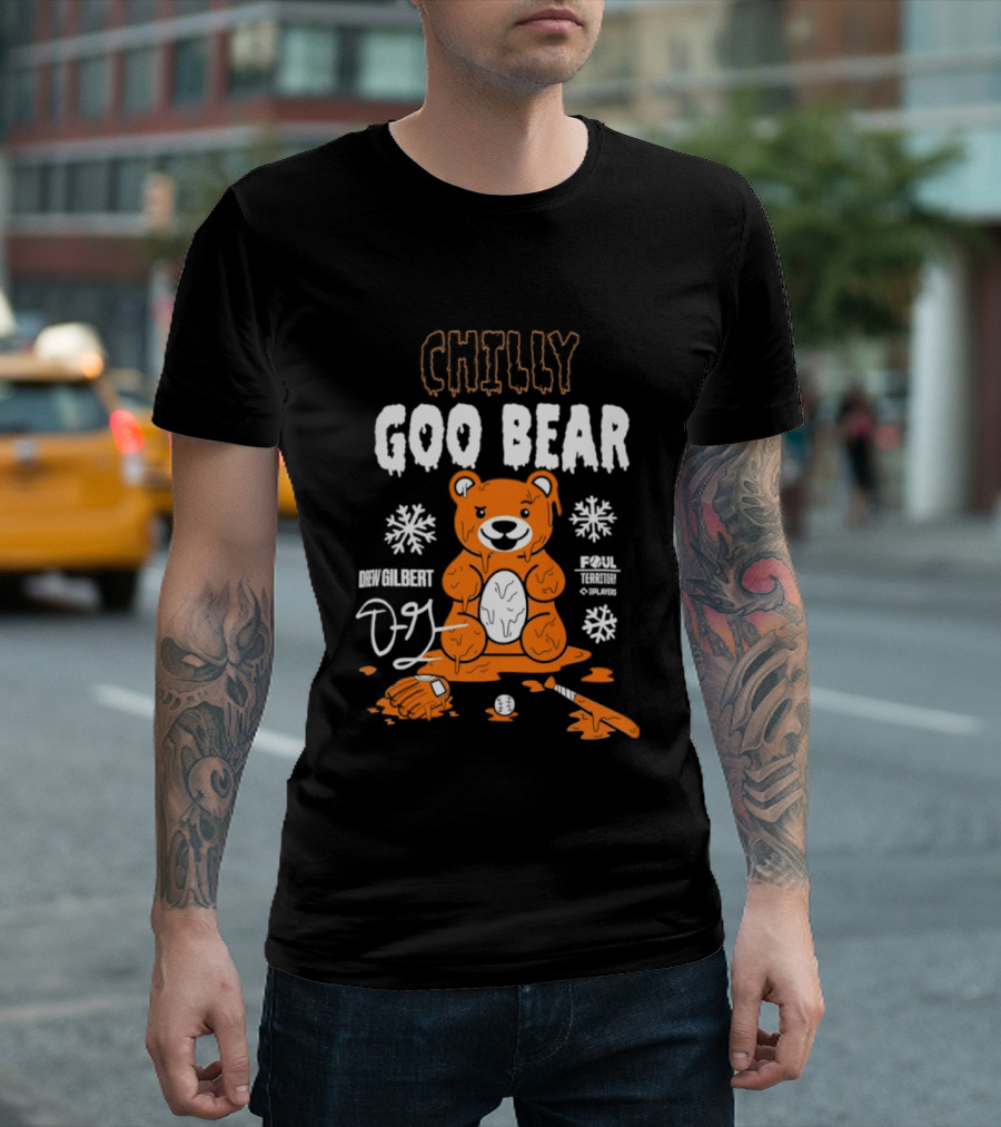 Drew Gilbert Goo Bear Chilly San Francisco Giants T-Shirt