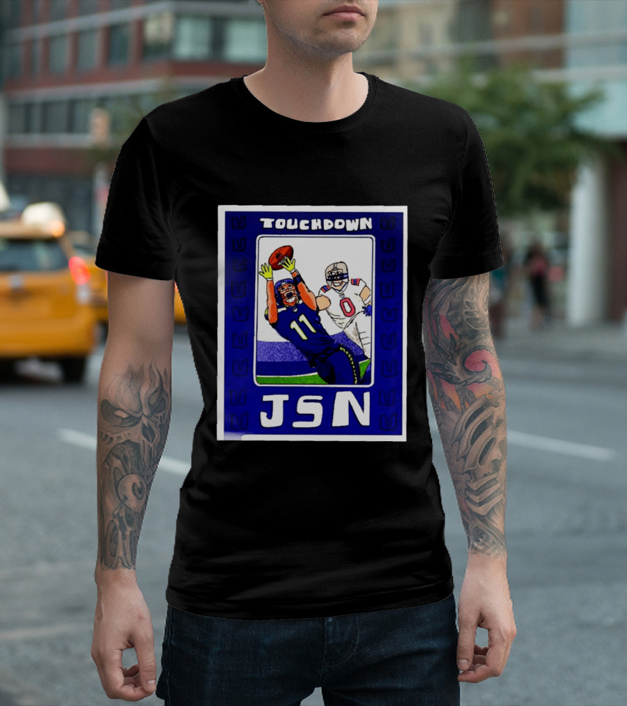 Touchdown JSN Jackson Smith Njigba Seattle Football Catch 11 T-Shirt