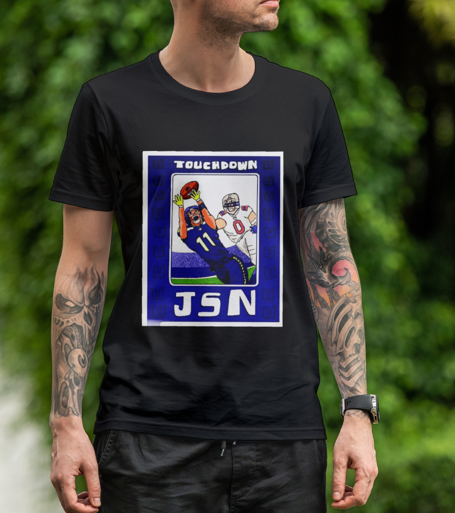 Touchdown JSN Jackson Smith Njigba Seattle Football Catch 11 T-Shirt