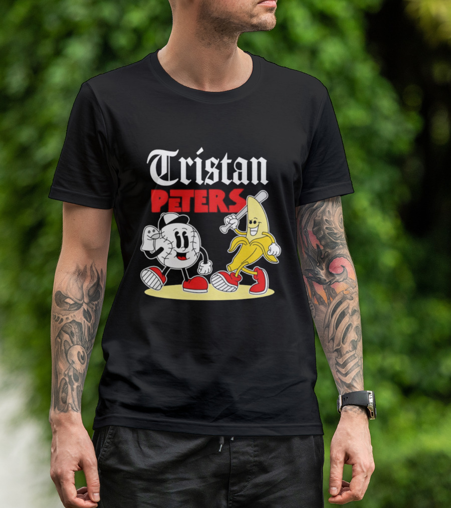 Tristan Peters Chicago White Sox Baseball Banana Cartoon Characters T-Shirt
