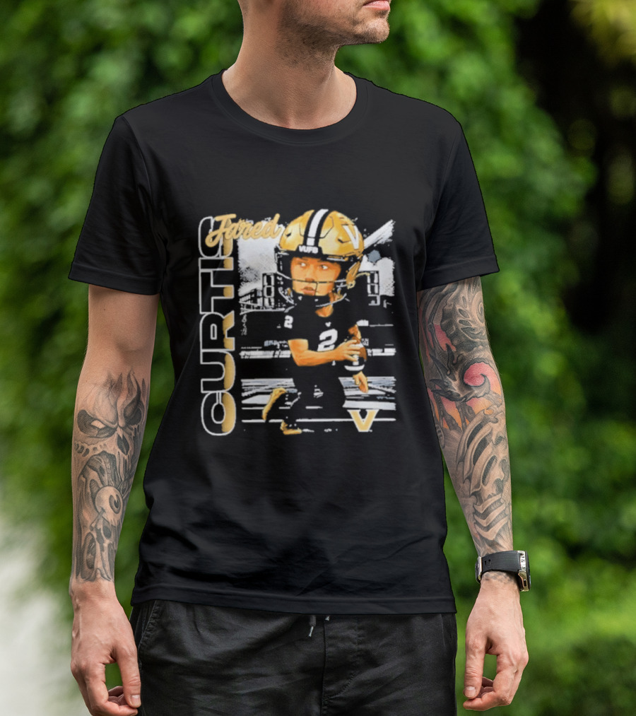 Jared Curtis Vanderbilt Commodores NCAA Football Player T-Shirt