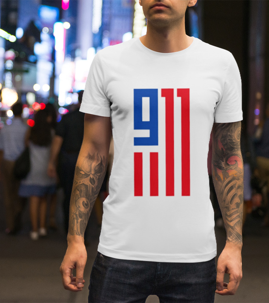 9/11 American Flag USA Patriotic September 11 T-Shirt