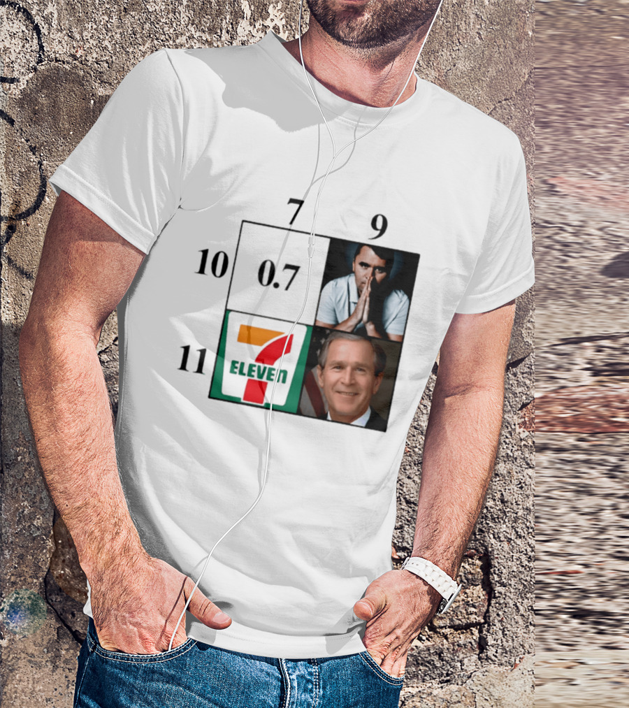 7 Eleven 07 George W. Bush Charlie Kirk Punnett Square 9 10 11 T-Shirt