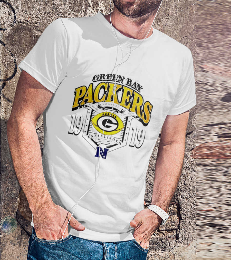 Green Bay Packers 1919 National Football Established Crest T-Shirt