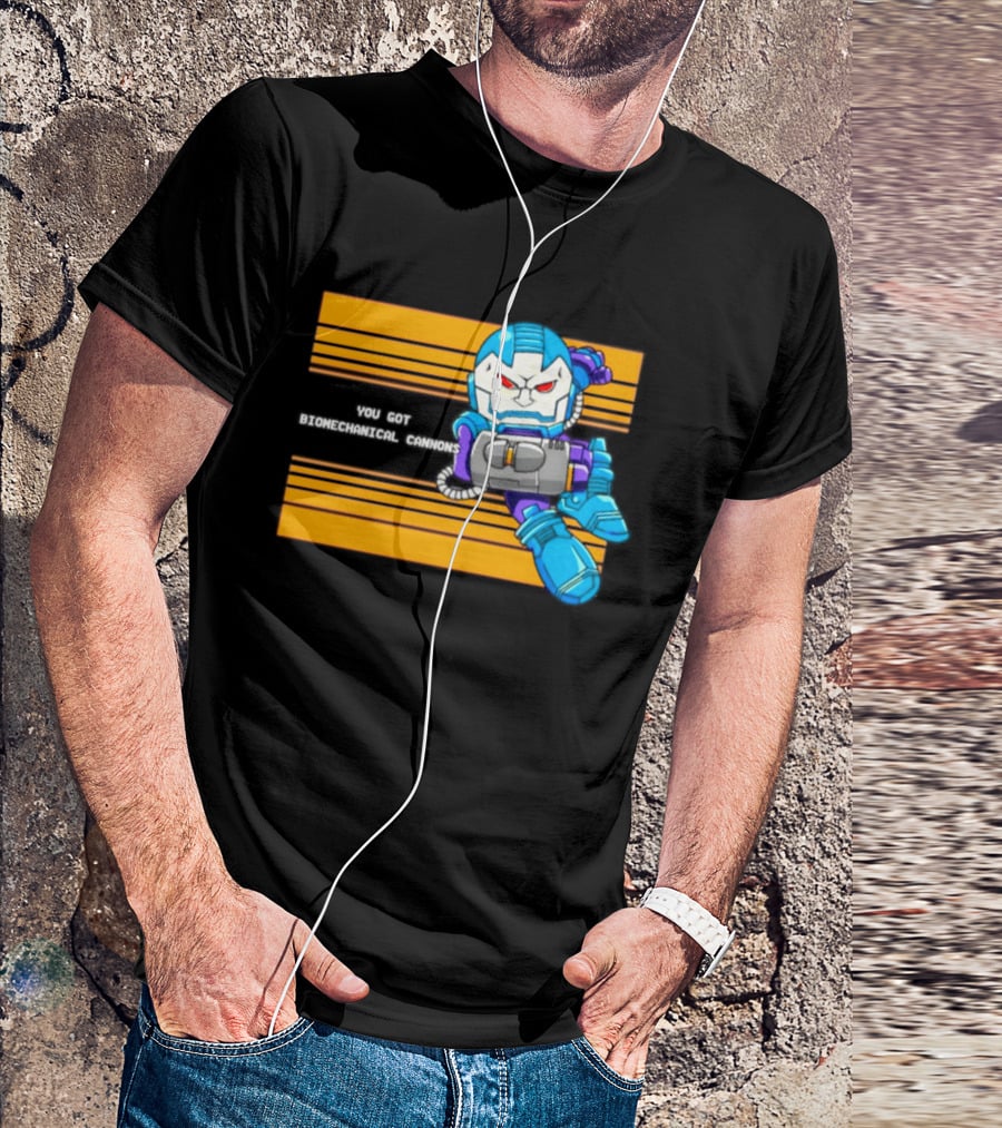 Apocalypse Marvel Cartoon Biomechanical Cannons T-Shirt