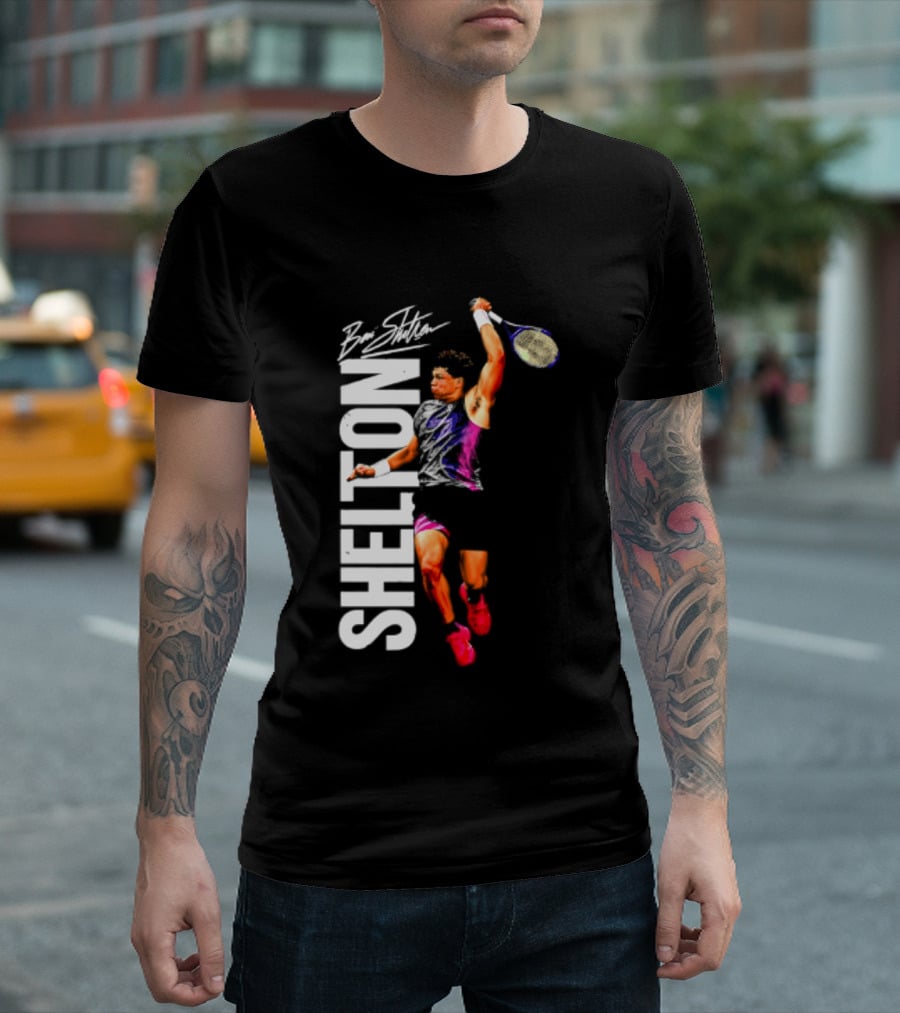 Ben Shelton Tennis Player Signature Art 2026 T-Shirt